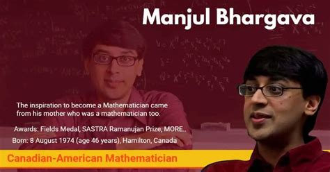 Manjul Bhargava Canadian-American Mathematician. : Canadian-American ...