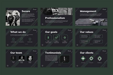 Security Guard Service PowerPoint Presentation Template :: Behance