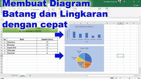 Cara membuat Grafik/Diagram Batang Dan Lingkaran di Microsoft Excel ...