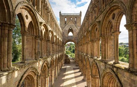 Wallpaper Scotland, ruins, architecture, Abbey, Jedburgh Abbey images for desktop, section ...