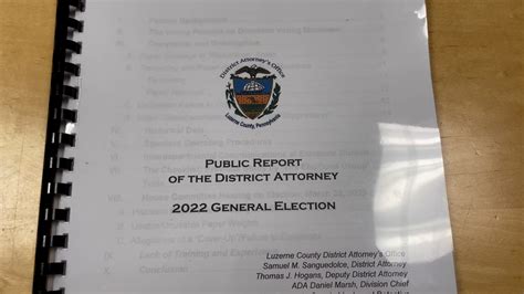 District attorney shares findings from 2022 general election investigation