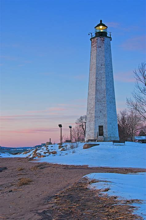 Five Mile Point Light, Lighthouse Point Park, New Haven, Connecticut Photograph by Tom Zeman