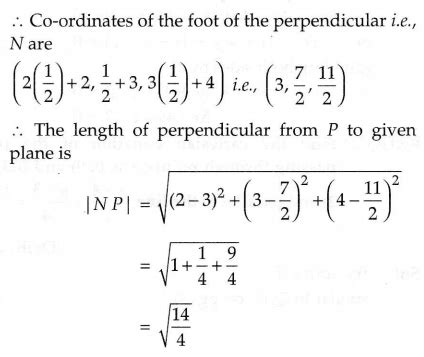 Find the position vector of foot of perpendicular and the perpendicular distance from the point ...