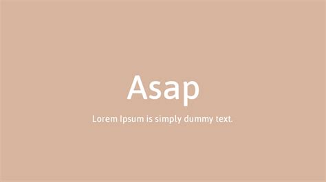 Asap Font Family : Download Free for Desktop & Webfont