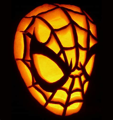Free spiderman pumpkin stencil carving pattern designs for download | Funny Halloween Day 2020 ...