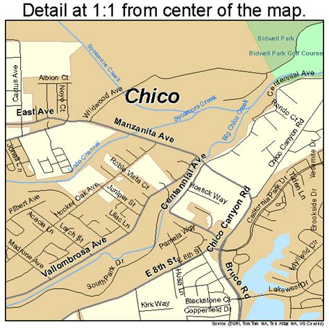 Chico California Street Map 0613014