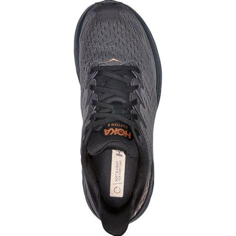 Hoka One One Women's Clifton 8 Athletic Shoes - Anthracite | elliottsboots