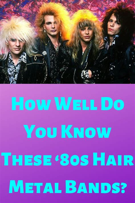 How Well Do You Know These ‘80s Hair Metal Bands? | Hair metal bands, 80s hair metal, 80s hair bands