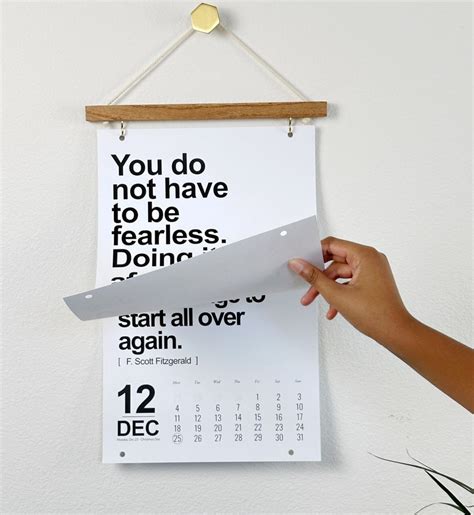 2023 Inspirational Quote Minimalist Wall Calendar LARGE - Etsy