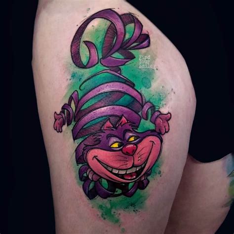 Thigh Tattoo Cheshire Cat | Best Tattoo Ideas Gallery