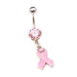 Pink Ribbon Breast Cancer Finger band ring