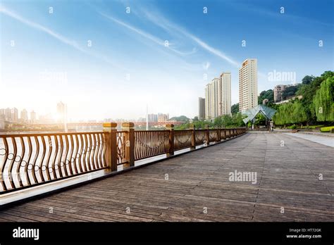 Chongqing, China downtown city skyline over the Yangtze River Stock ...