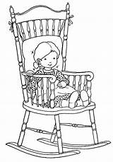 Rocking Chair Coloring Page Pages sketch template