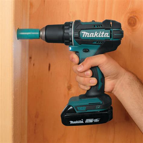 MAKITA Cordless Drill/Driver Kit, Cordless, 0 in-lb to 480 in-lb, 1/2 in Chuck Size - 45FE24 ...