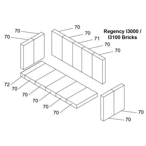 Regency Brick Kit - Large Wood Inserts I3000L/I3100L (163-960)