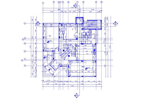 CAD Architecture House Floor Plan With Working Dimension DWG file - Cadbull