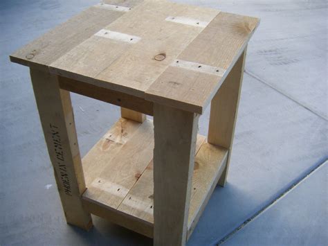 Pallet End Table Plans PDF Woodworking