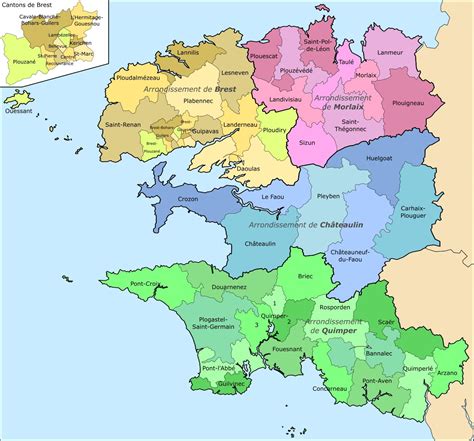 Carte Finistere Nord | Carte