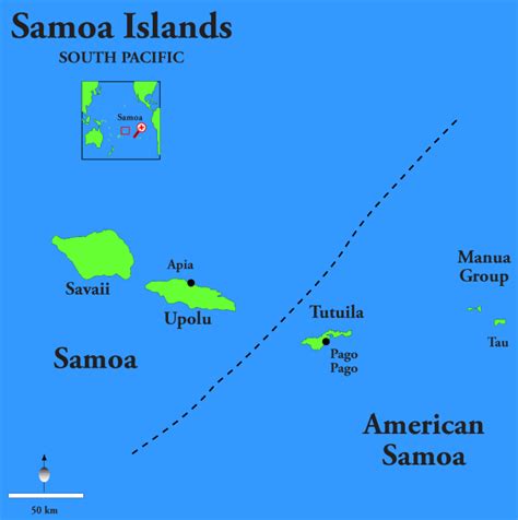 American Samoa Map