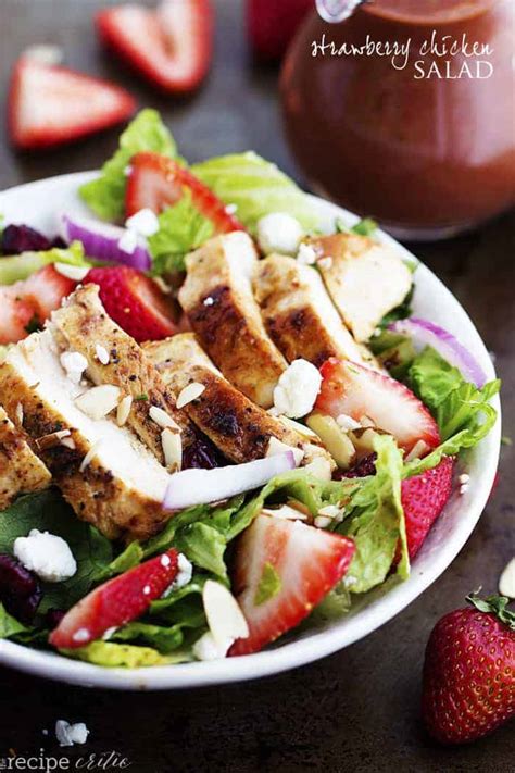 Strawberry Chicken Salad with Strawberry Balsamic Dressing | The Recipe ...