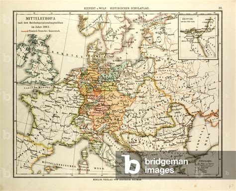 Image of Map of Central Europe in 1803