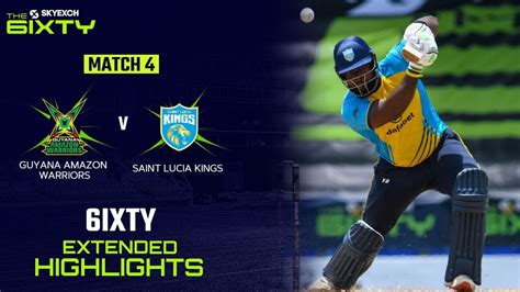 Extended Highlights | Guyana Amazon Warriors vs St Lucia Kings | The 6IXTY Men - Win Big Sports