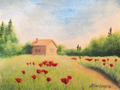 gabriela on Twitter | Watercolor poppy, Original watercolors, Poppy field