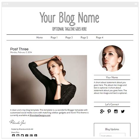 Minimalist Blogger Templates