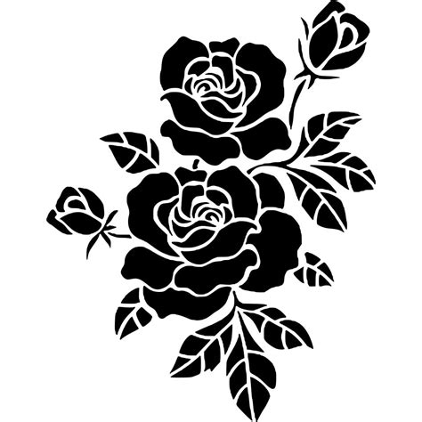 Printable Rose Stencil – PrintableAll