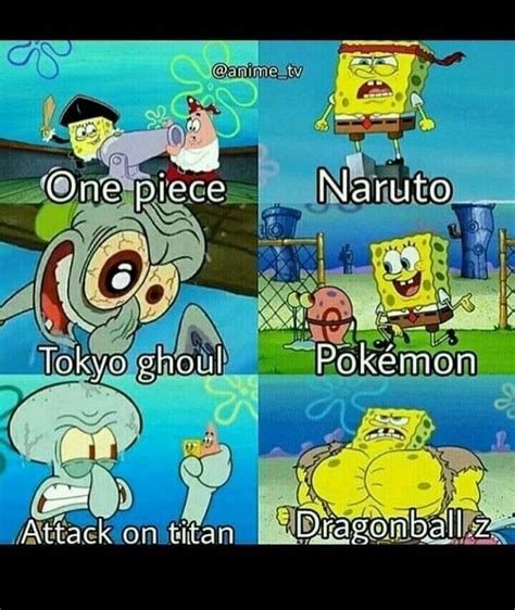 SpongeBob is my favorite anime. : r/memes