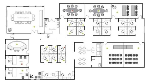 Office floor plan, Office layout plan, Corporate office design