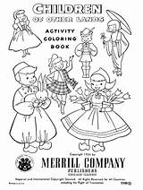 Coloring Children Pages Vintage Colouring Lederhosen Book Lands Other  sketch template
