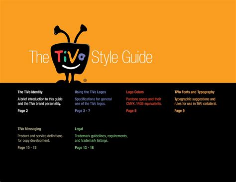 TiVo | PDF document | Branding Style Guides