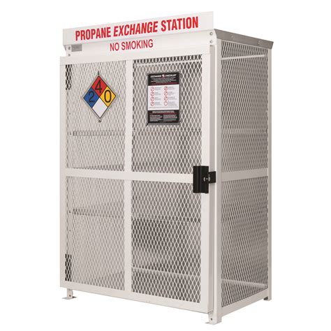 Propane Exchange Cage for 18 Grill Style Tanks, Storefront