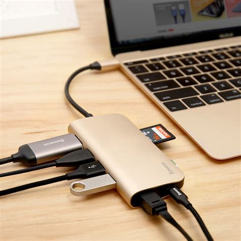 Baseus Almighty Hub USB Type-C Multi Adapter for MacBook Laptop