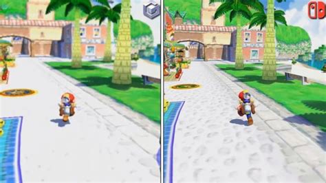 Video: Super Mario Sunshine comparison - Super Mario 3D All-Stars on ...