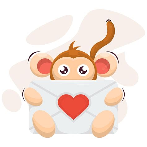 Premium Vector | Cute monkey illustration logo design