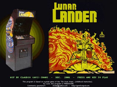 Lunar Lander Game Page