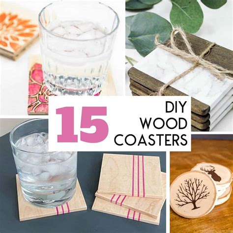 15 Easy DIY Wood Coaster Design Ideas - The Handyman's Daughter