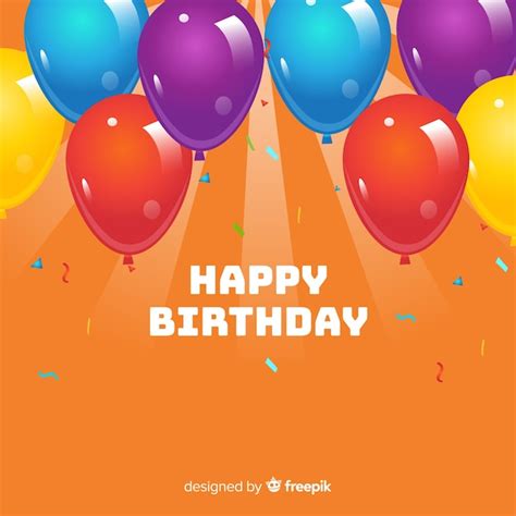 Free Vector | Happy birthday balloons background