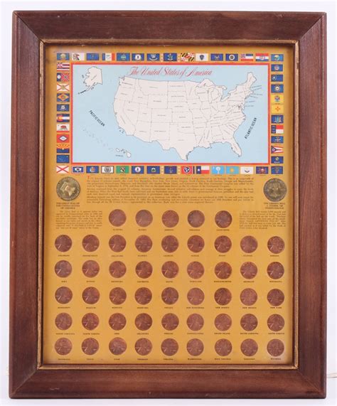 Lincoln Memorial Cents 13x16 Custom Framed Coin Collection | Pristine ...