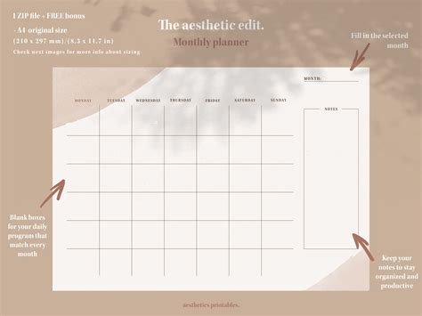 Aesthetic Printable Planner