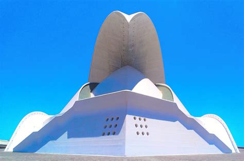 Free Images : architecture, auditorium, building, monument, blue, theatre, tenerife, engineer ...