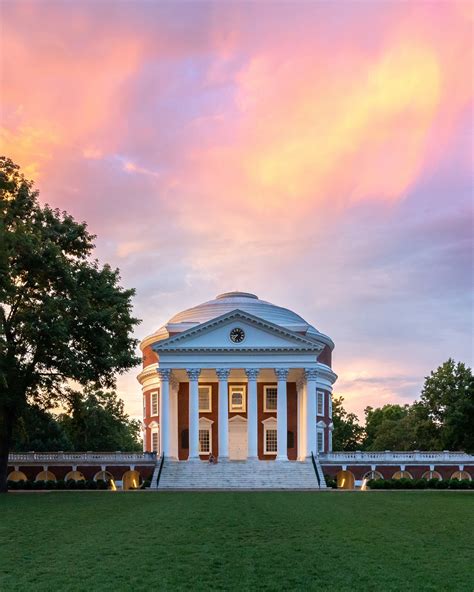 UVA Rotunda Sunset Photo Print by Hoowithaview - Etsy