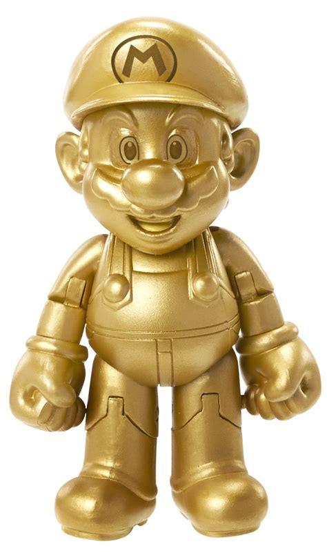 Super Mario Bros. 4" Figures Wave 5 Gold Mario - Walmart.com