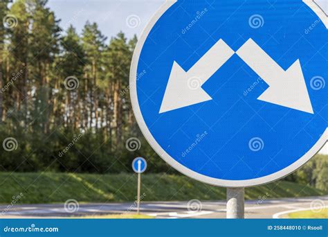 A Highway with Installed Road Signs Stock Photo - Image of direction, rural: 258448010