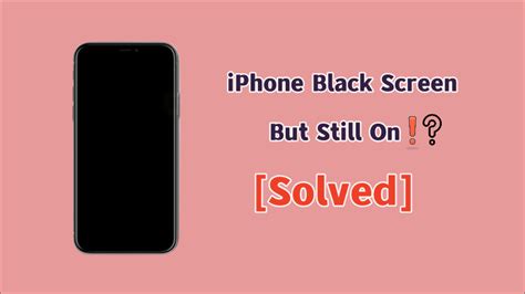 iPhone 12/13/14 Black Screen But Still On? [Solved]