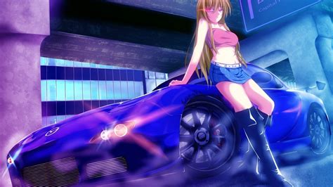 25 Anime Girl with Car Wallpapers - Wallpaperboat