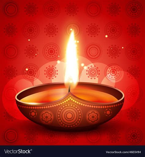 Diwali festival diya Royalty Free Vector Image