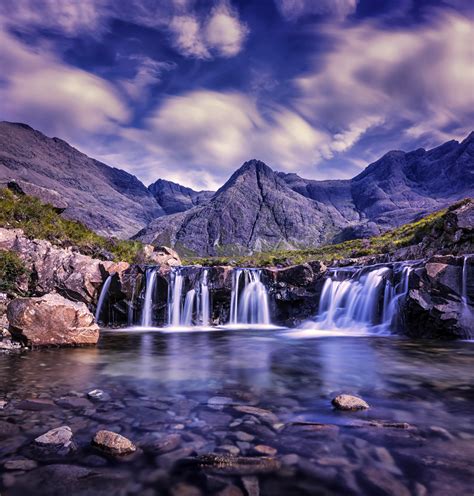 Beautiful Waterfalls Landscape in Skye, Scotland image - Free stock photo - Public Domain photo ...